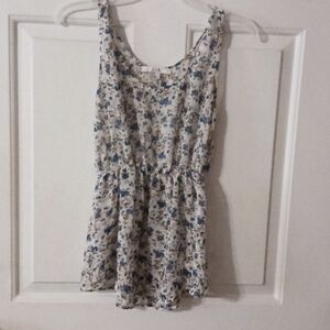 XXI. Vintage Sheer floral print blouse/Sz S